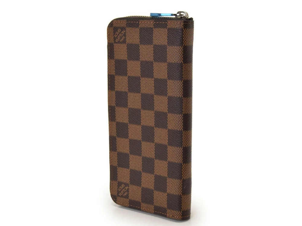 Louis Vuitton Long Wallet Damier Zippy Vertical Brown